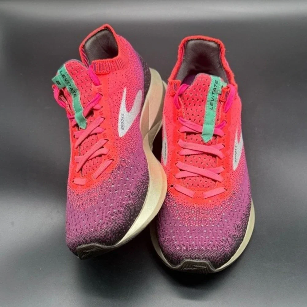 Brooks Levitate 2 Womens‎ Running Shoes Pink Purple Teal 1202791B678 Size 9